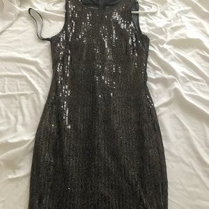 Bisou Bisou Sequined Fitted Cocktail Dress